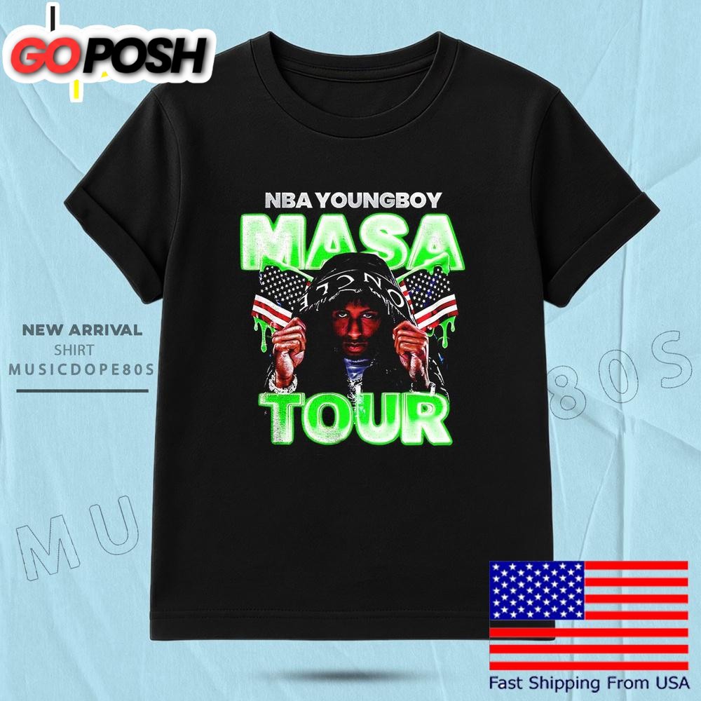 Nba Youngboy Masa Tour Rapper Neon Concert T Shirt