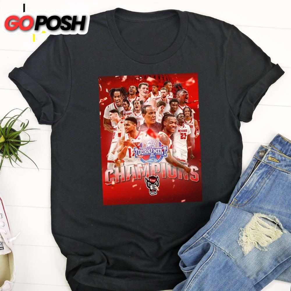 NC State Mens Basketball 2025 Are ACC Tournament Champions T-shirt