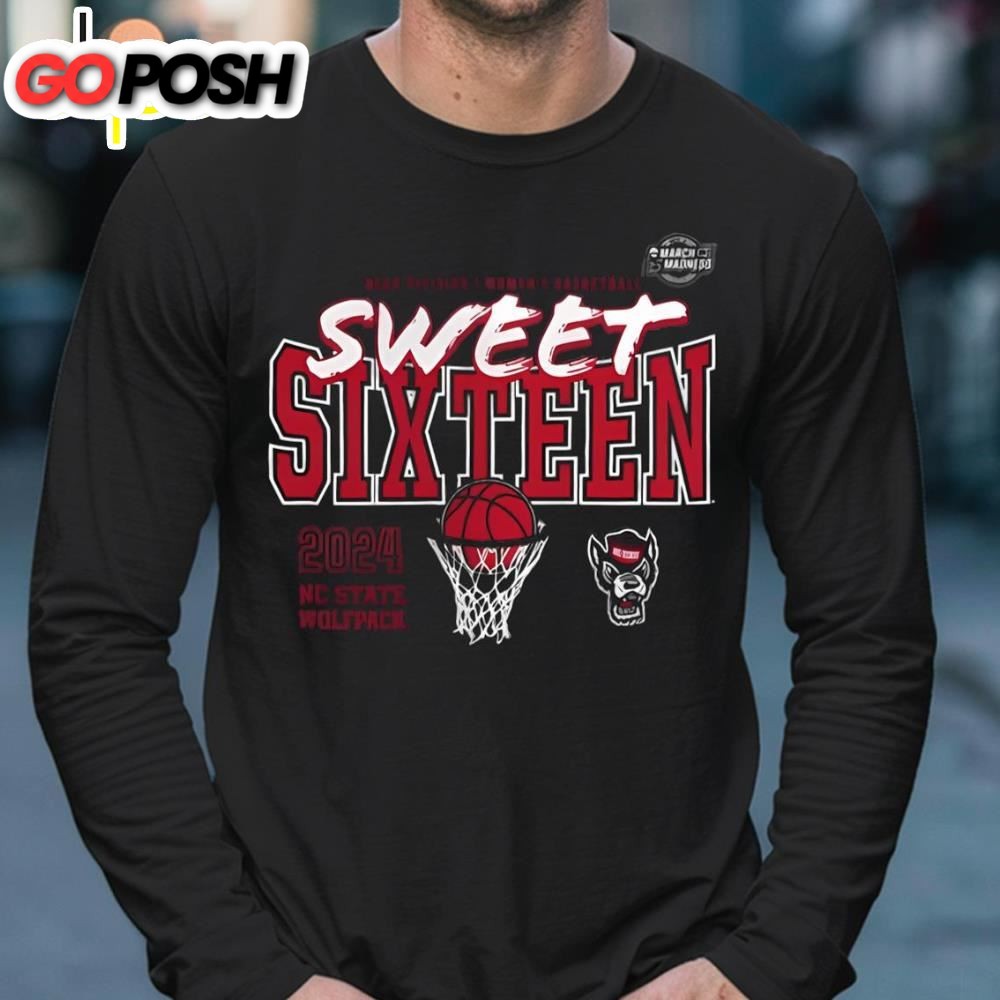 Nc State Wolfpack 2025 Ncaa Tournament March Madness Sweet 16 Fast Break T- Shirt