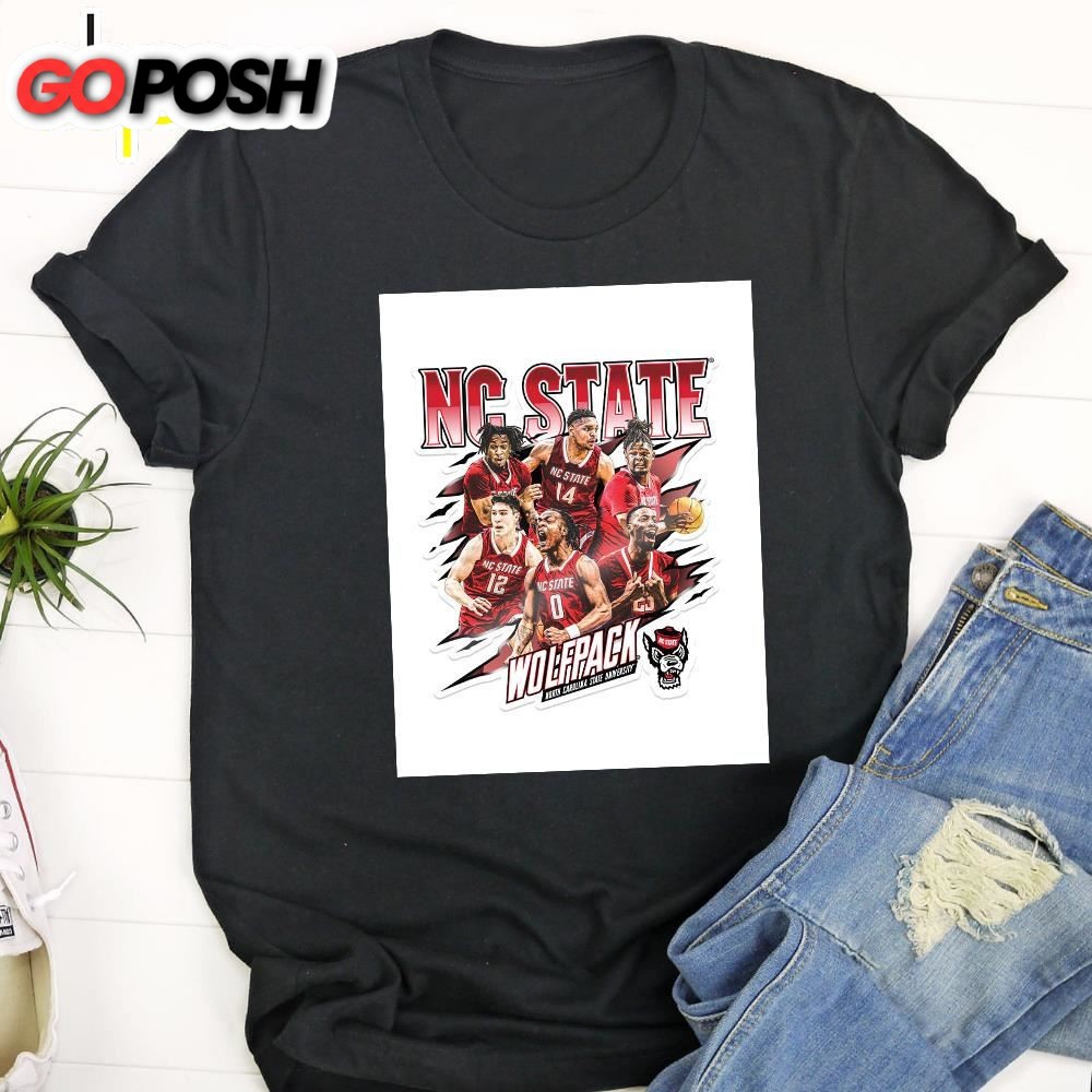 NC State Wolfpack ACC 2025 Mens Basketball Tournament Champions T-shirt