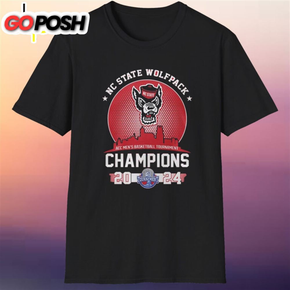 NC State Wolfpack City 2025 Champions ACC Mens Basketball Shirt