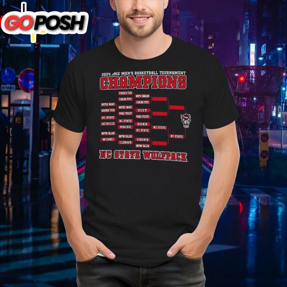 Nc State Wolfpack Original Retro 2025 Acc Mens Basketball Conference Tournament Shirt