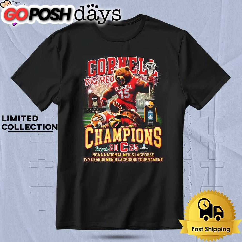 NCAA Cornell Men’s 2025 Ivy League Lacrosse Tournament T Shirt