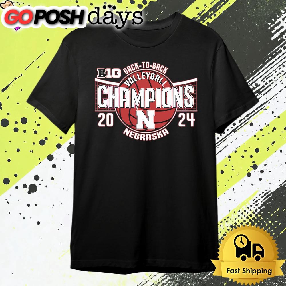 Nebraska Cornhuskers Volleyball Back To Back Champions T Shirt