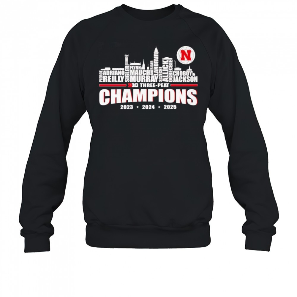 nebraska-huskers-big-three-peat-champions-2025-shirt-988rekj3 Nebraska Huskers Big Three-Peat Champions 2025 shirt