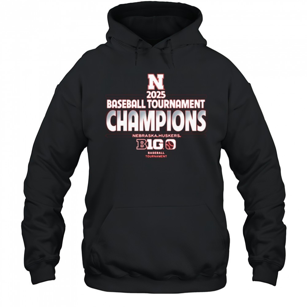 Nebraska Huskers NCAA Big Ten Baseball Conference Tournament Champions 2025 t-shirt