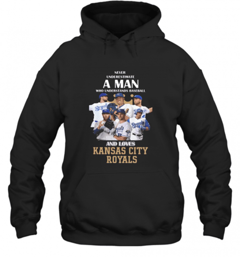 Never Underestimate A Man Who Understands Baseball And Loves Kansas City Royals Baseball T-Shirt