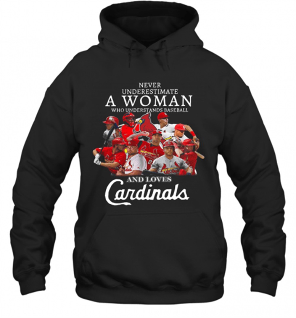 Never Underestimate A Woman Who Understands Baseball And Loves Cardinals T-Shirt