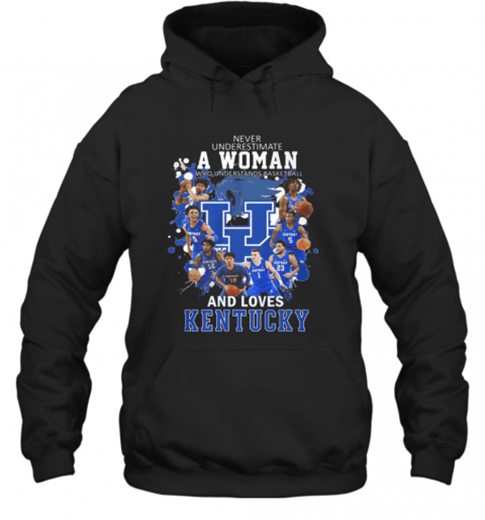 Never Underestimate A Woman Who Understands Basketball And Love Kentucky T-Shirt