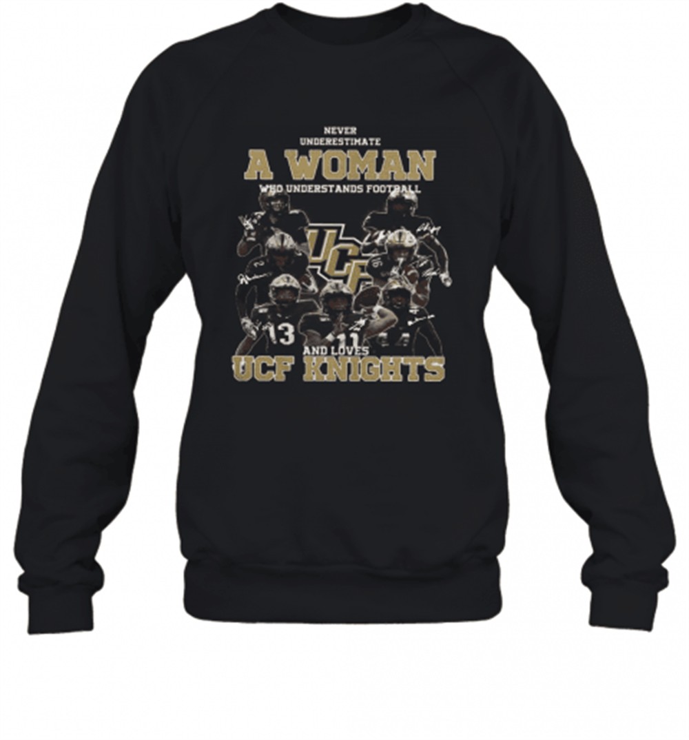 never-underestimate-a-woman-who-understands-football-and-love-ucf-knights-signat-p4zn9bjj Never Underestimate A Woman Who Understands Football And Love Ucf Knights Signature T-Shirt