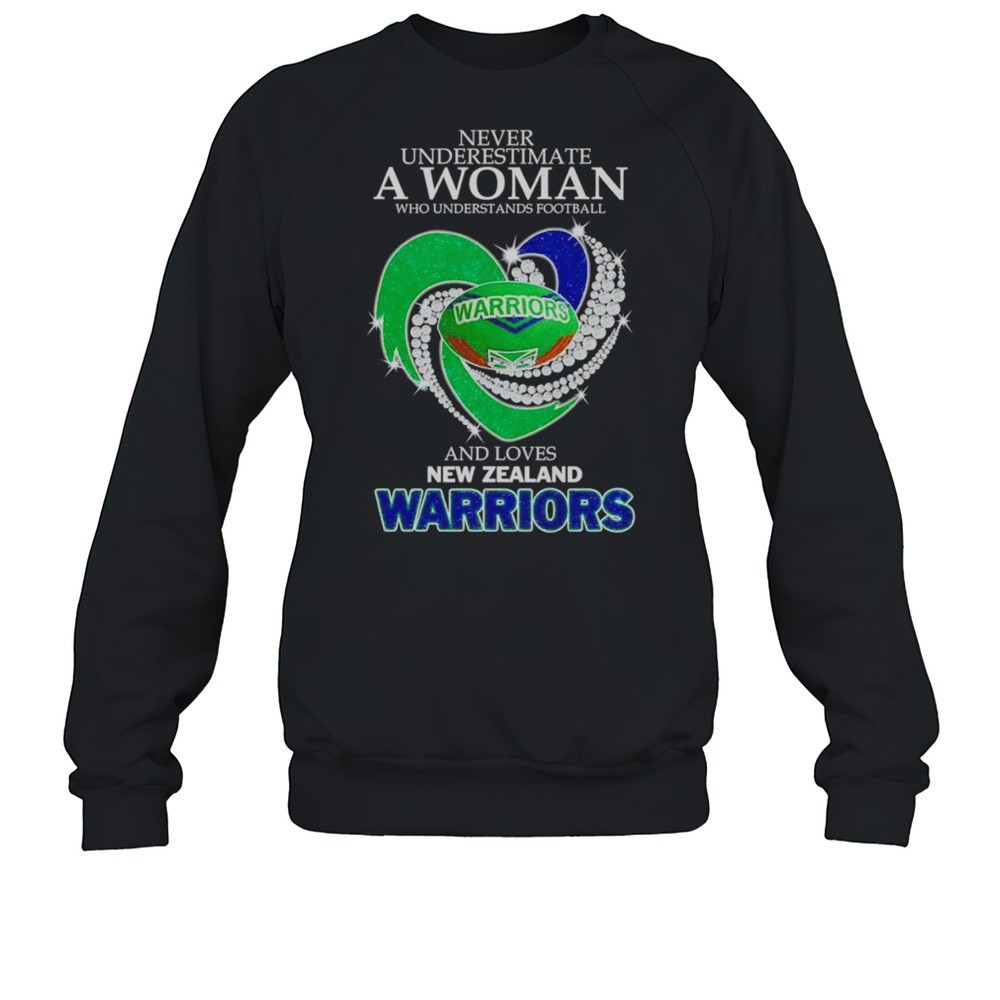 Never Underestimate A Woman Who Understands Football And Loves New Zealand Warriors Shirt