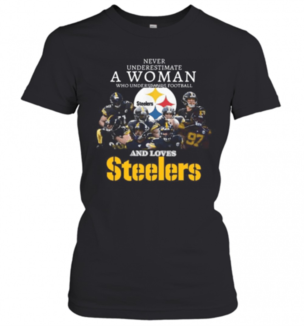 never-underestimate-a-woman-who-understands-football-and-loves-pittsburgh-steele-cu0ifukj Never Underestimate A Woman Who Understands Football And Loves Pittsburgh Steelers T-Shirt