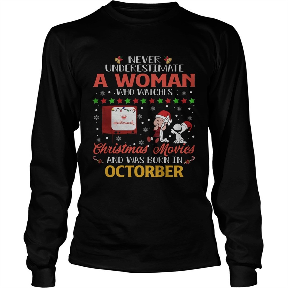 never-underestimate-an-october-woman-watches-hallmark-christmas-movies-snoopy-sh-84u569fc Never Underestimate An October Woman Watches Hallmark Christmas Movies Snoopy Shirt