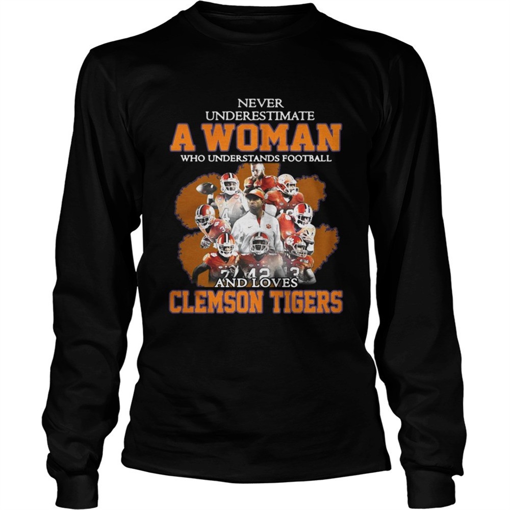 never-underestimate-awoman-who-understands-football-and-loves-clemson-tigers-shi-1easn39c Never underestimate awoman who understands football and loves Clemson Tigers shirt