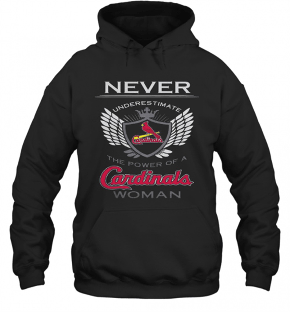 Never Underestimate The Power Of A Cardinals Woman T-Shirt