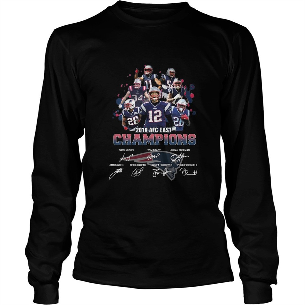 new-england-patriots-afc-2019-east-champions-signatures-shirt-xhtiugo3 New England Patriots AFC 2019 East Champions Signatures shirt