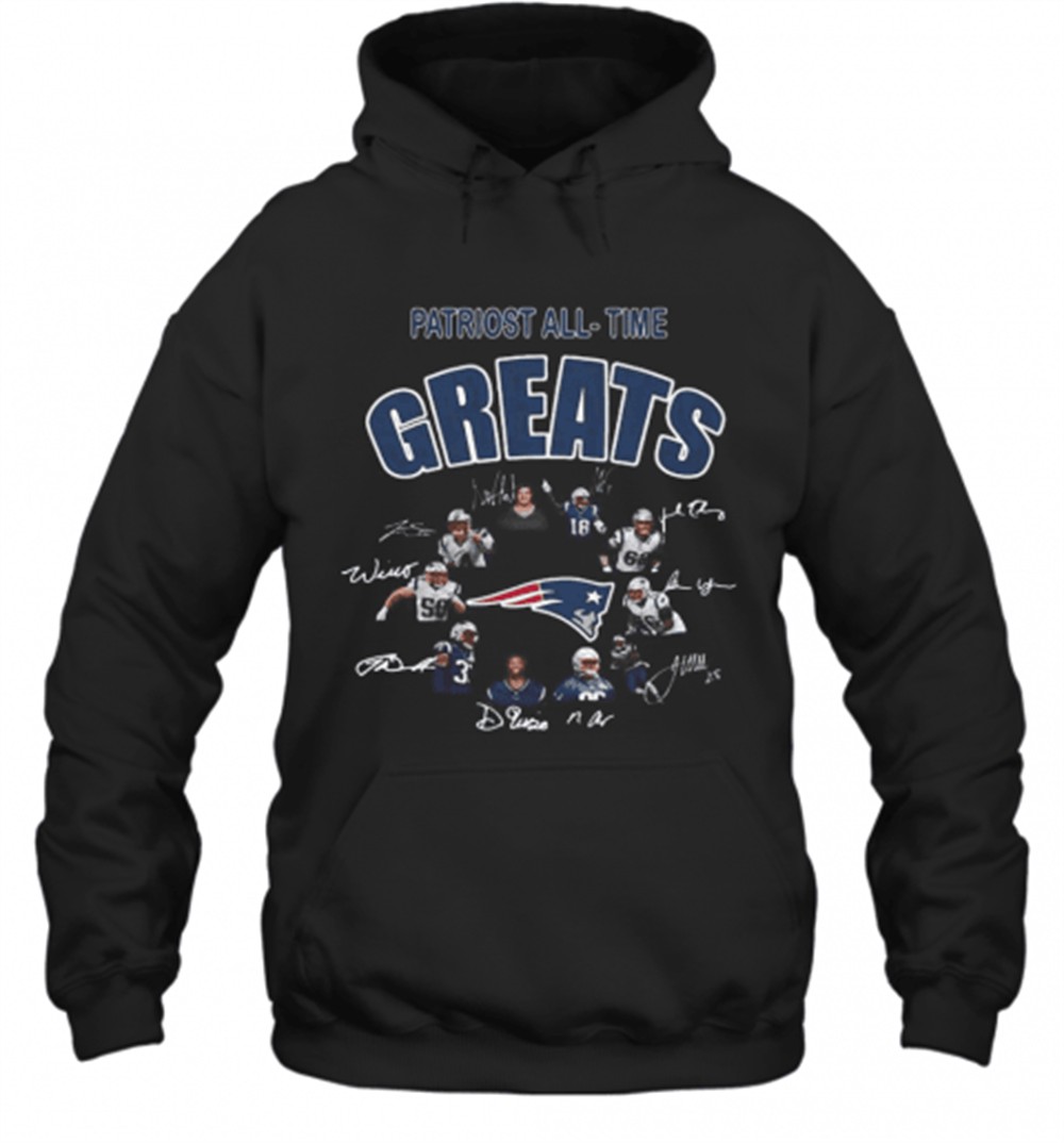 New England Patriots All Time Greats Signatures T-Shirt