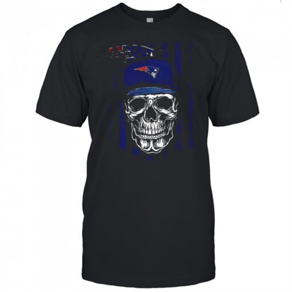 new-england-patriots-nfl-skull-american-flag-football-lover-t-shirt-ubo9n623 New England Patriots NFL Skull American Flag Football Lover T-Shirt