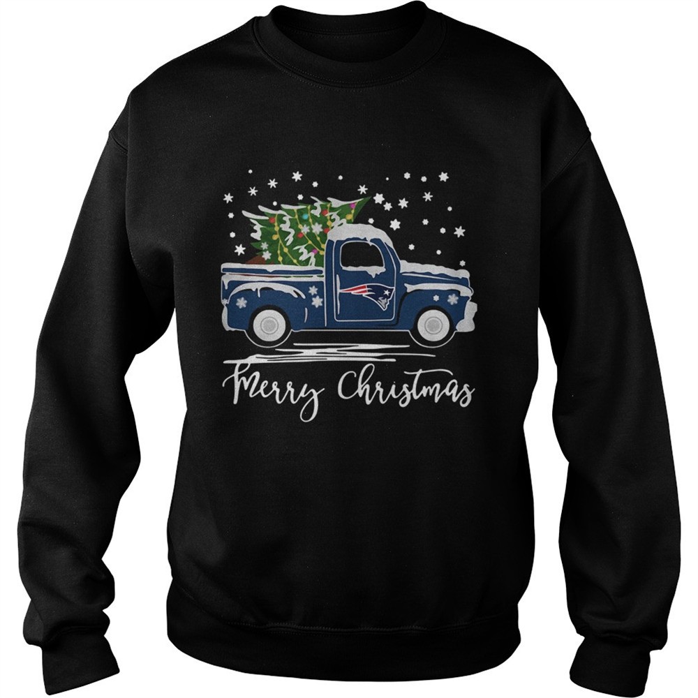 New England Patriots Pickup Truck Merry Christmas shirt