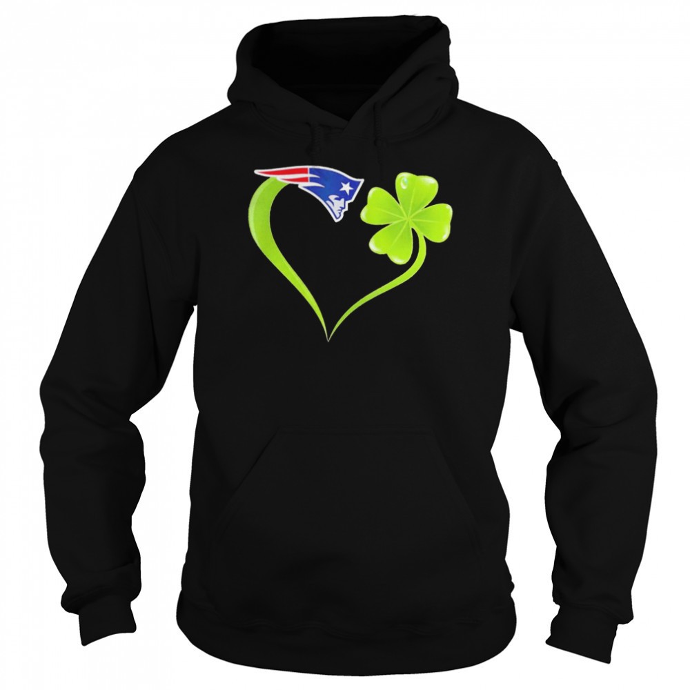 New England Patriots shamrock heart St Patricks day shirt
