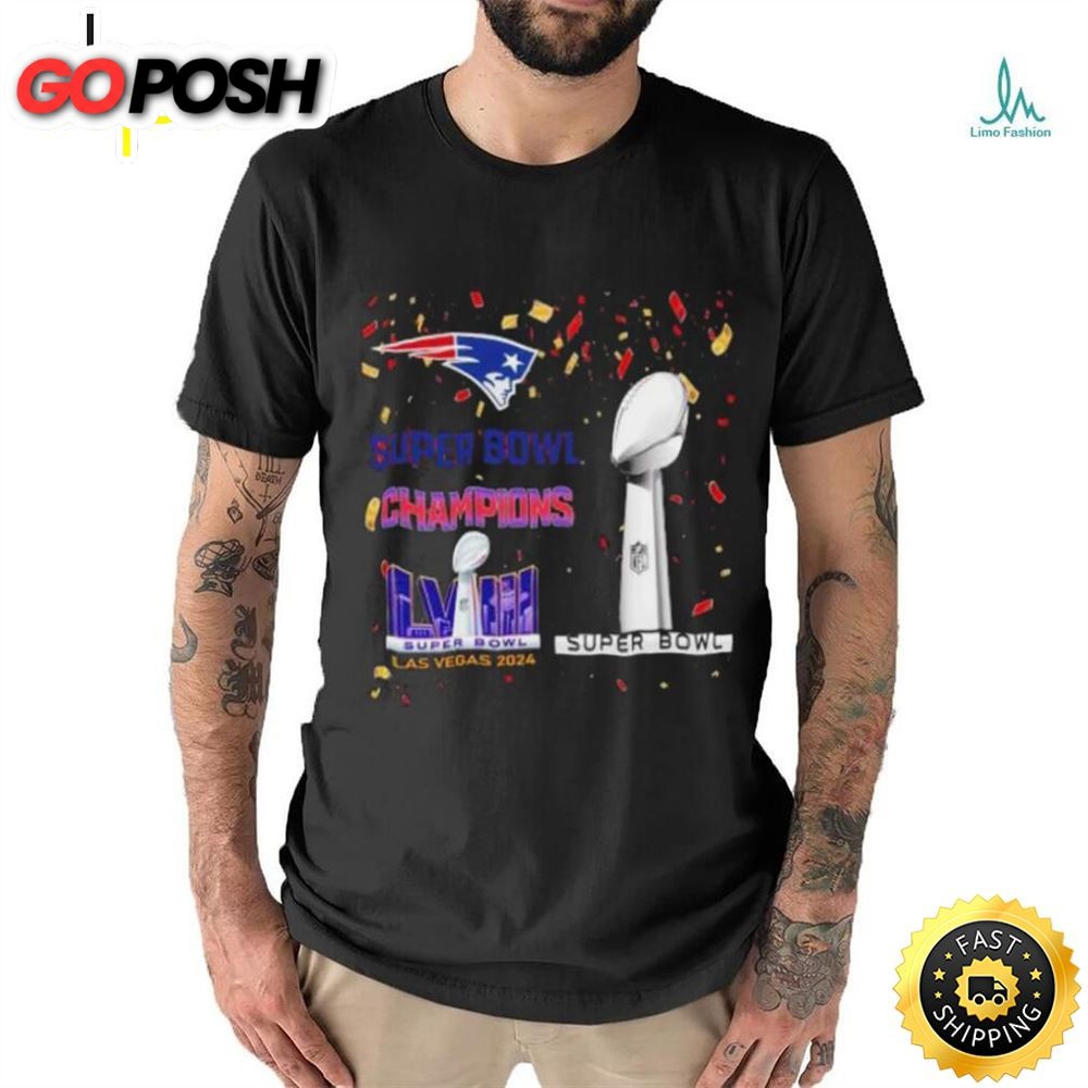 New England Patriots Super Bowl Champions Lviii Las Vegas 2025 Shirt