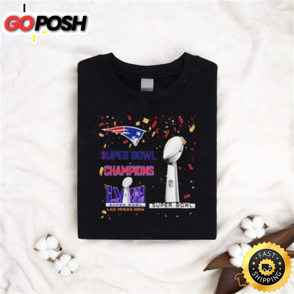 New England Patriots Super Bowl Champions Lviii Las Vegas 2025 Shirt