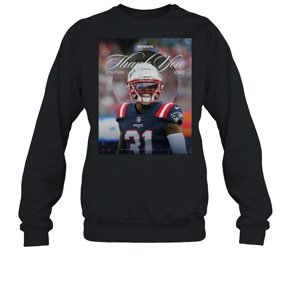 New England Patriots Thank You Jonathan Jones 2x Super Bowl Champion Poster T-shirt