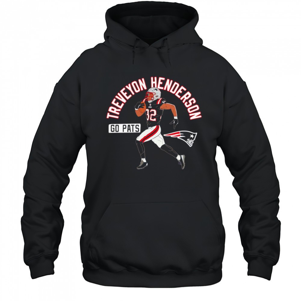 New England Patriots TreVeyon Henderson Player Illustrative shirt
