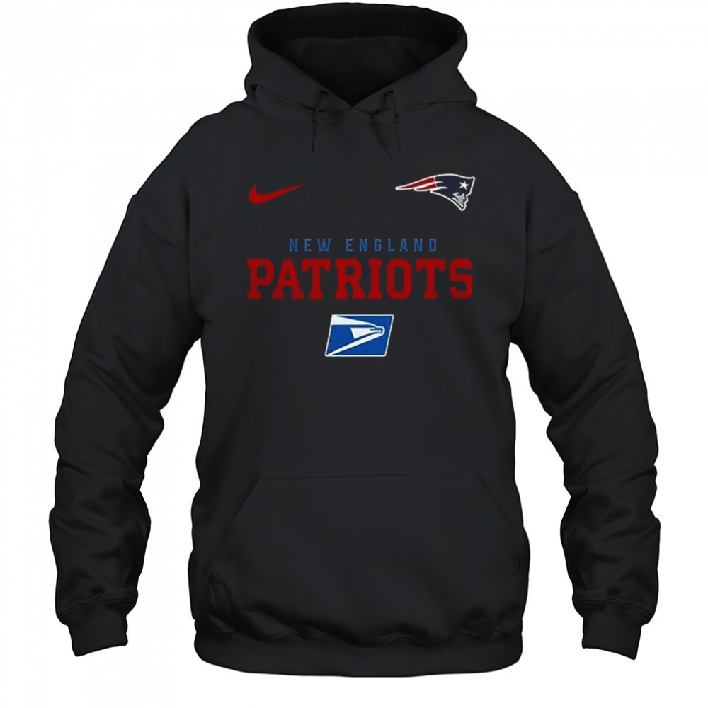 New England Patriots x United States Postal Service logo shirt