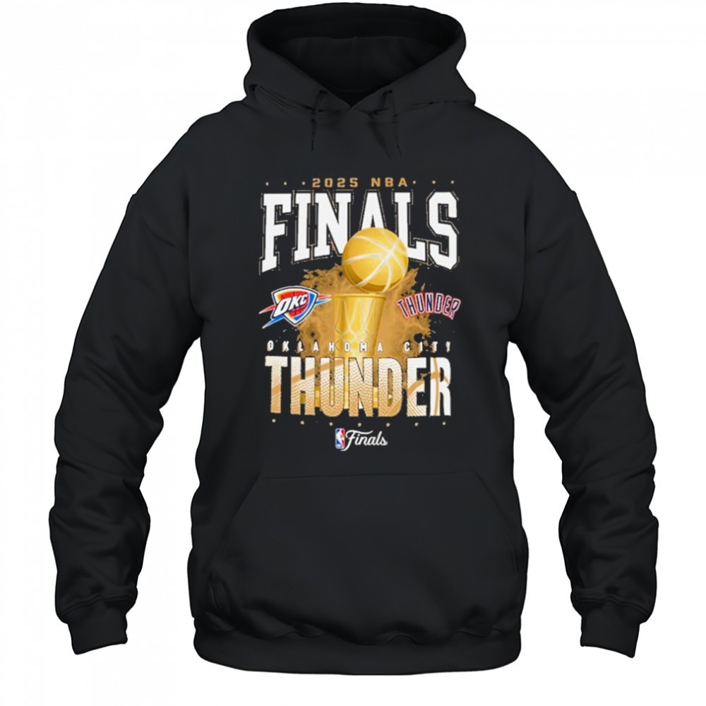 New Era Oklahoma City Thunder Black 2025 Finals Participant shirt