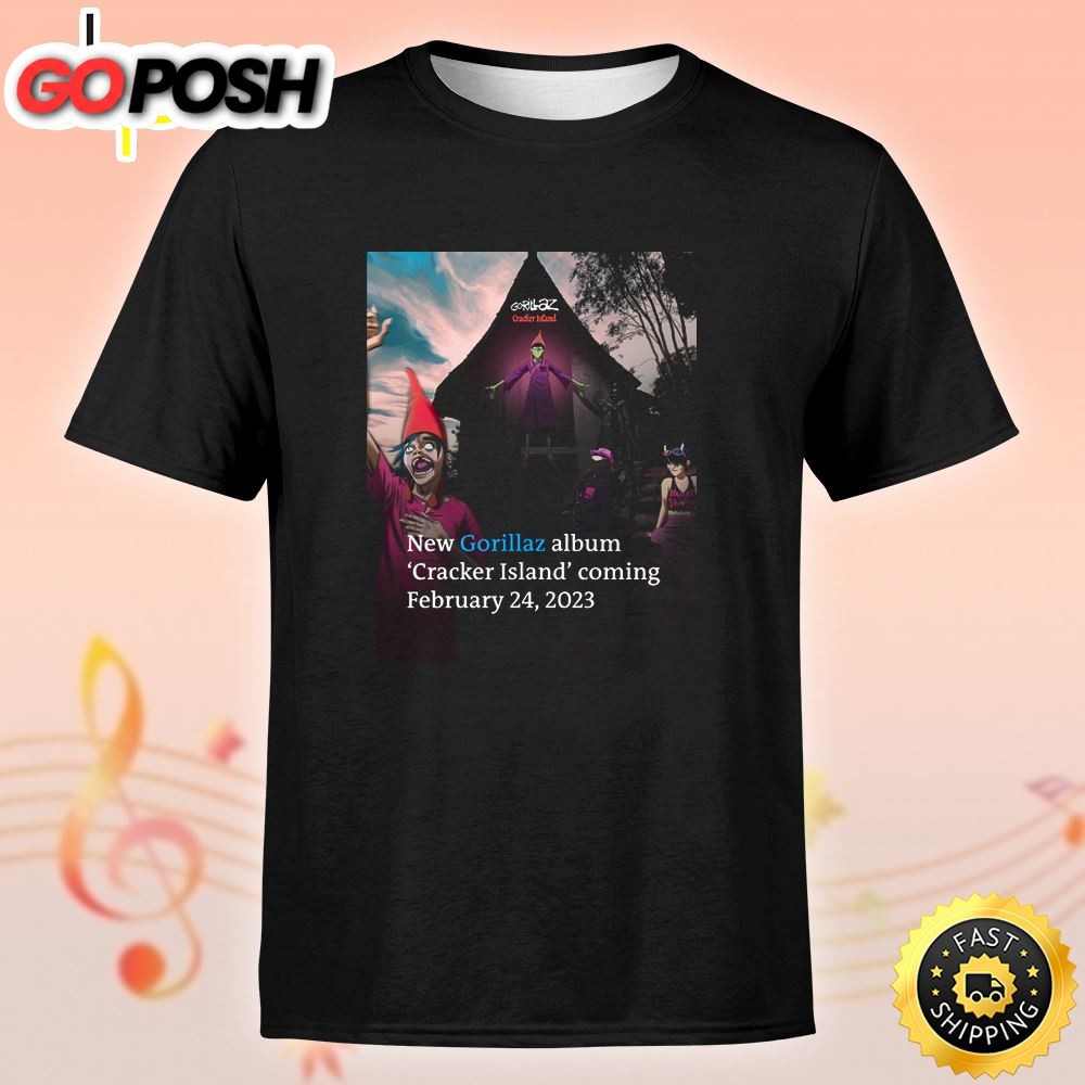 New Gorillaz Album Cracker Island Coming Basic Unisex T-Shirt