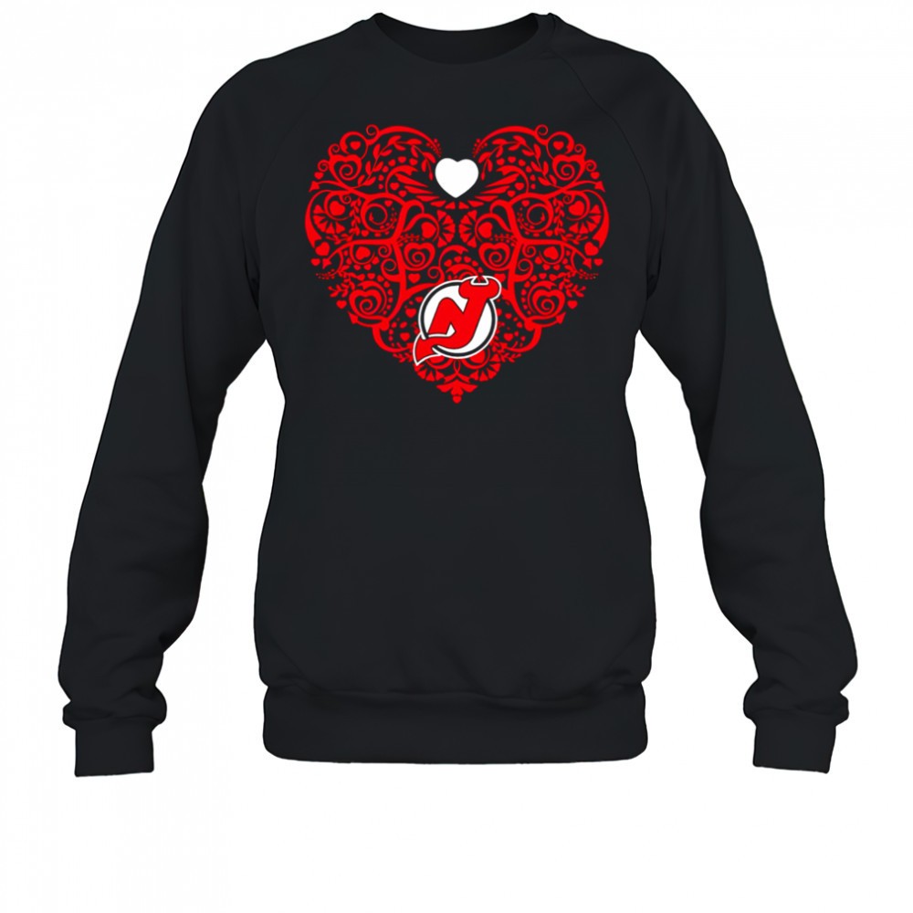 new-jersey-devils-floral-pattern-heart-logo-shirt-yyasuer6 New Jersey Devils Floral Pattern Heart logo shirt