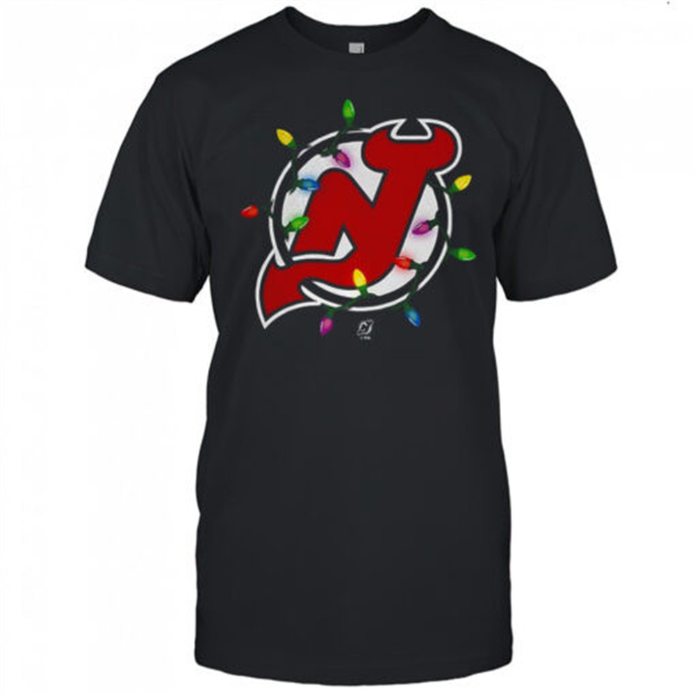 new-jersey-devils-logo-holiday-merry-christmas-lights-shirt-n4aolqqk New Jersey Devils logo Holiday Merry Christmas lights shirt