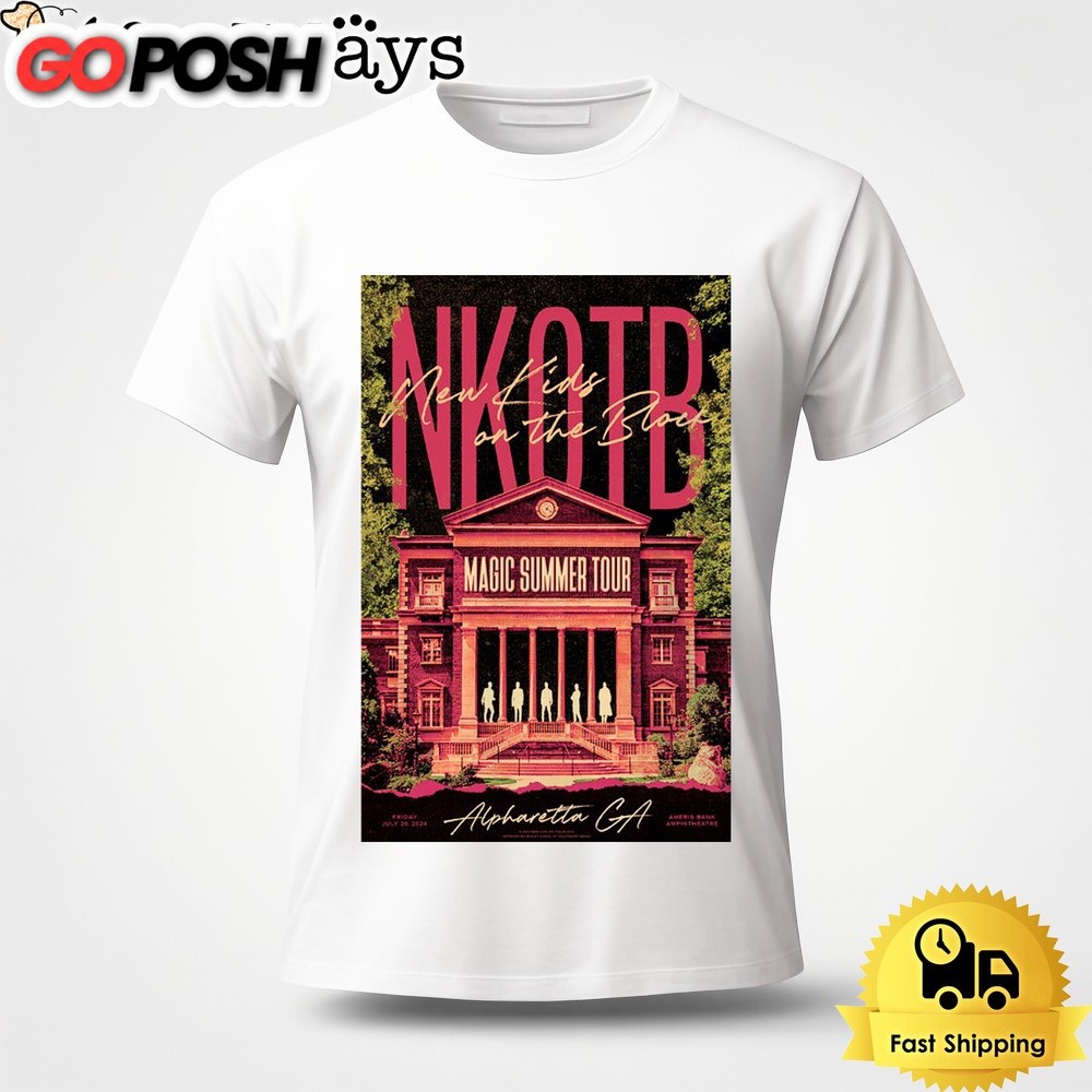 New Kids On The Block At Ameris Bank Amphitheatre In Alpharetta GA On July 26 2024 Unisex T-Shirt