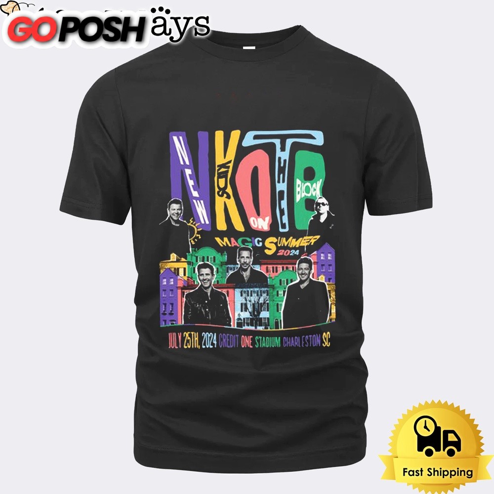 New Kids On The Block Concert At Charleston SC On July 2024 Unisex T-Shirt