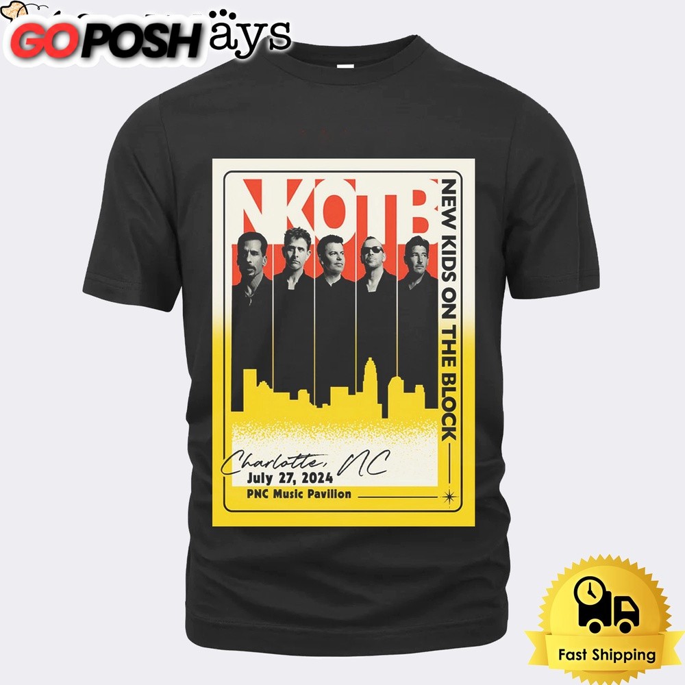 New Kids On The Block Live At PNC Music Pavilion In Charlotte NC On July 27 2024 Unisex T-Shirt
