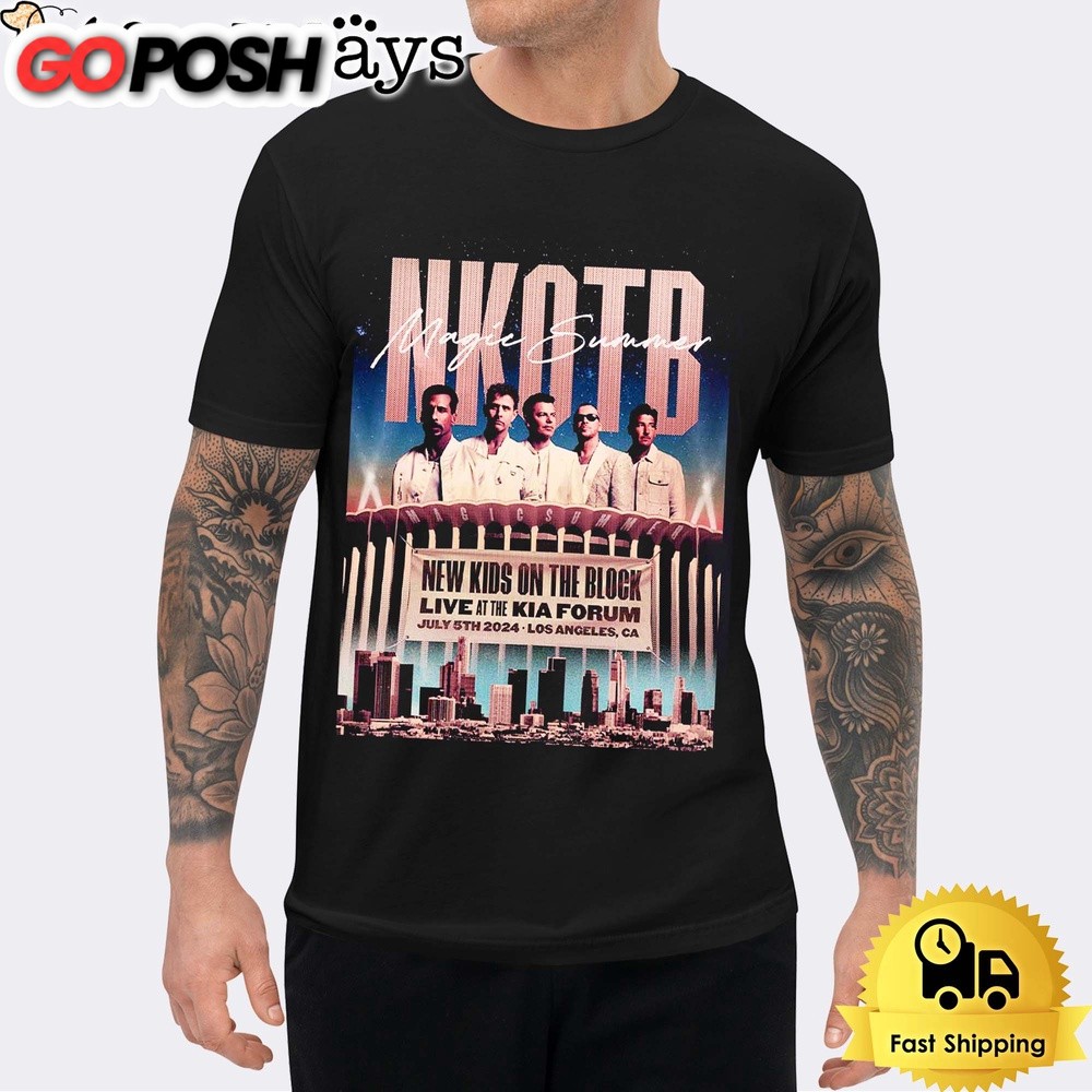 New Kids On The Block Live At The Kia Forum 2024 Los Angeles CA Unisex T-Shirt