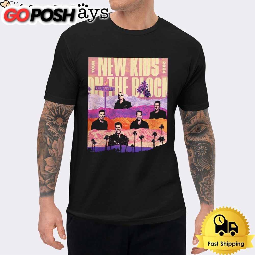 New Kids On The Block Magic Summer 2024 Palm Desert Event In CA Unisex T-Shirt