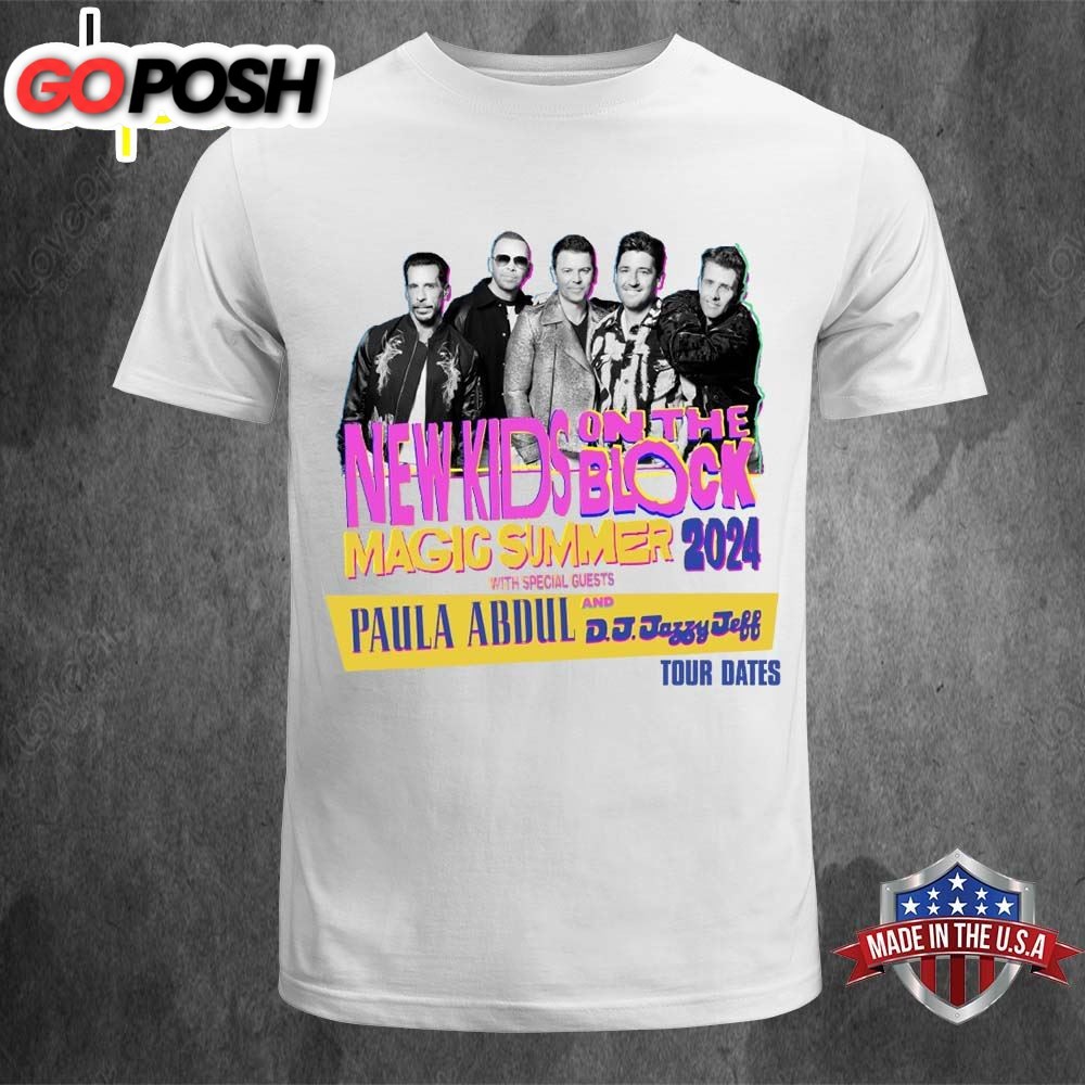 New Kids On The Block Magic Summer Tour 2025 Dates T-shirt