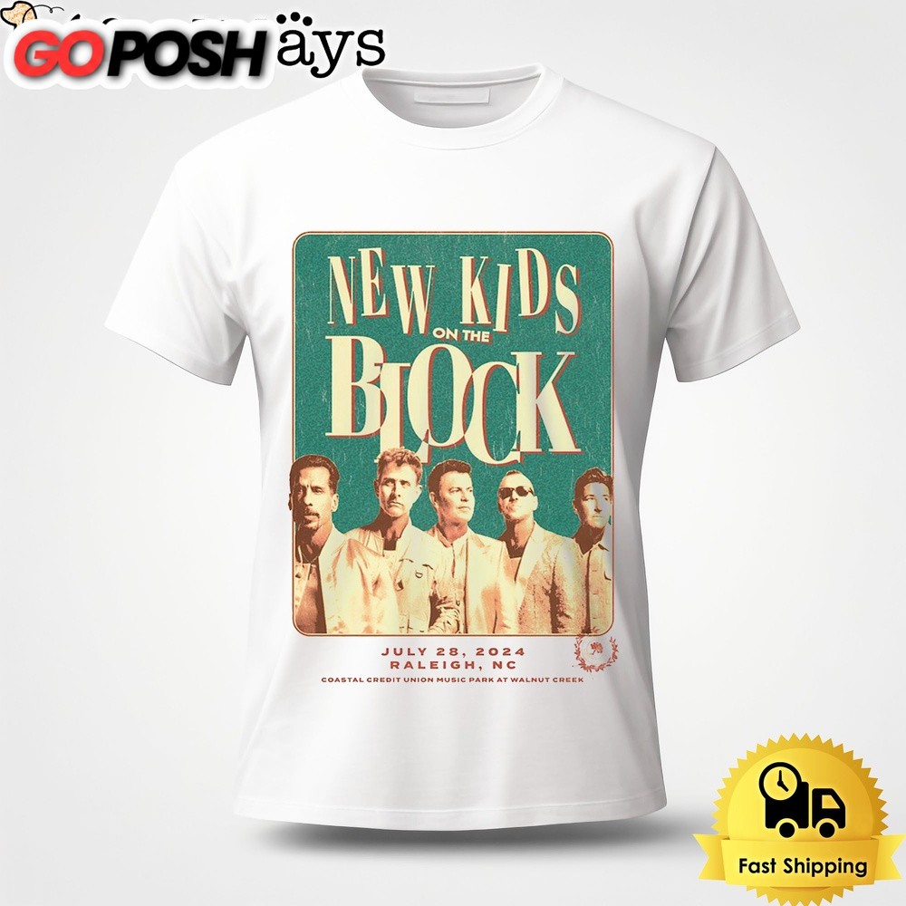 New Kids On The Block Magic Summer Tour In Raleigh NC On Jul 28 2024 Unisex T-Shirt