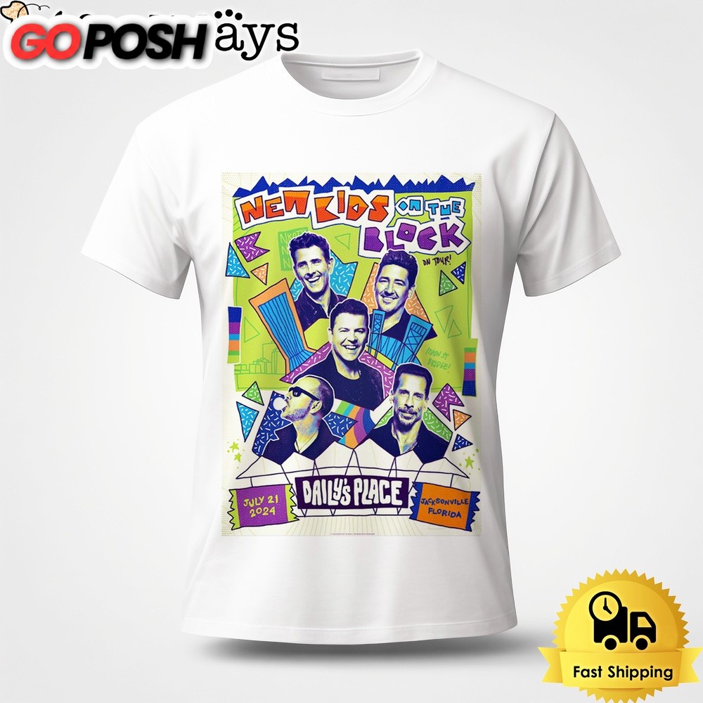 New Kids On The Block Tour In Jacksonville FL July 21 2024 Unisex T-Shirt