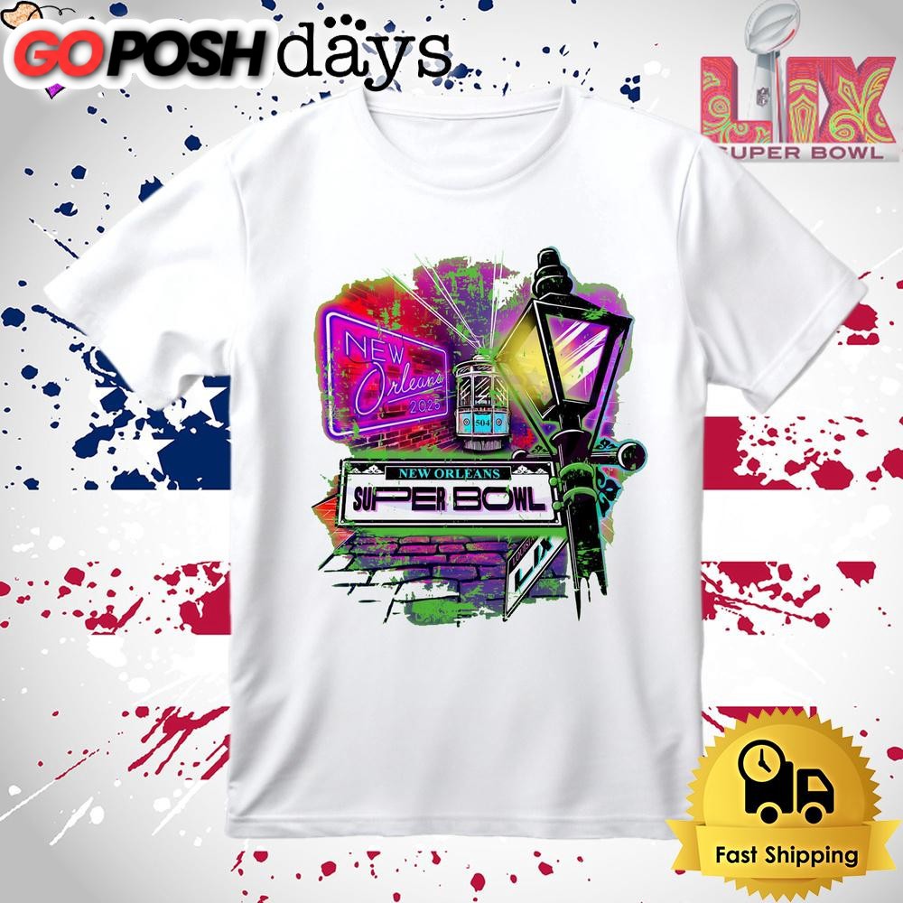 New Orleans 2025 Super Bowl Lix T Shirt