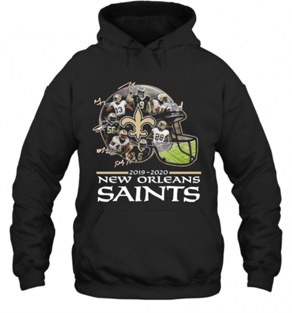 New Orleans Saints 2019 2020 Team Player Signatures T-Shirt