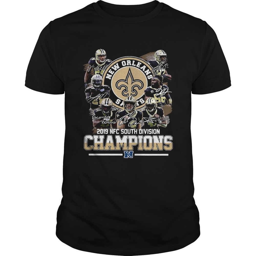 new-orleans-saints-2019-nfc-south-division-champions-signatures-shirt-iswavrn1 New Orleans Saints 2019 NFC south division Champions signatures shirt