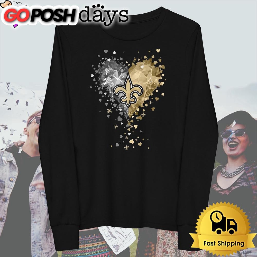 new-orleans-saints-crystal-heart-t-shirt-s2pk8nmj New Orleans Saints Crystal Heart T Shirt