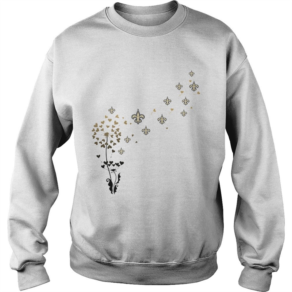 New Orleans Saints dandelion flower shirt