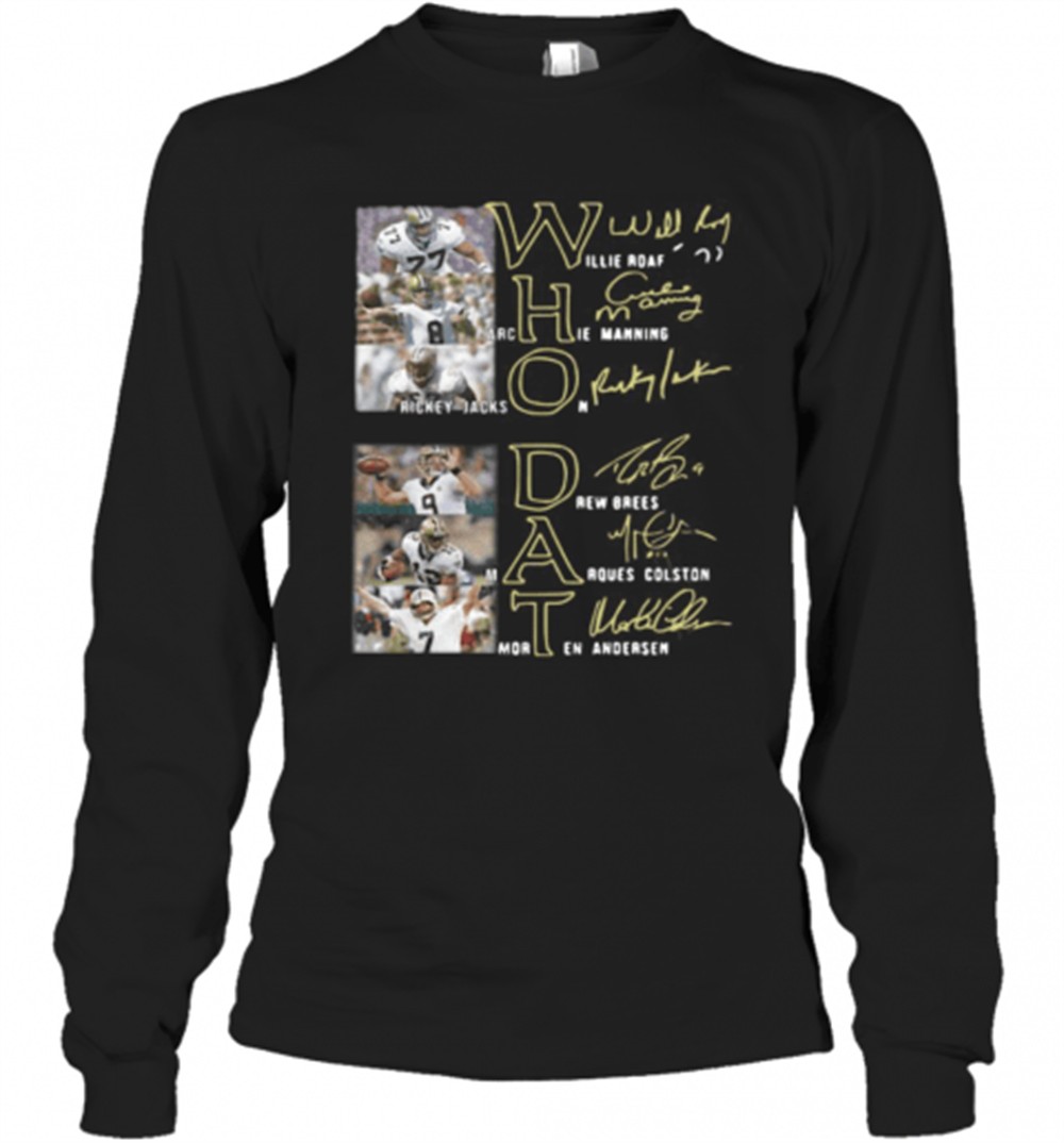 new-orleans-saints-who-dat-football-signature-t-shirt-3gyacq60 New Orleans Saints Who Dat Football Signature T-Shirt