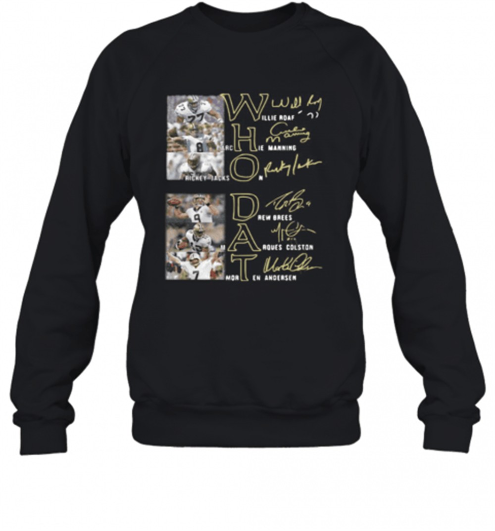 new-orleans-saints-who-dat-football-signature-t-shirt-3gyacq60 New Orleans Saints Who Dat Football Signature T-Shirt