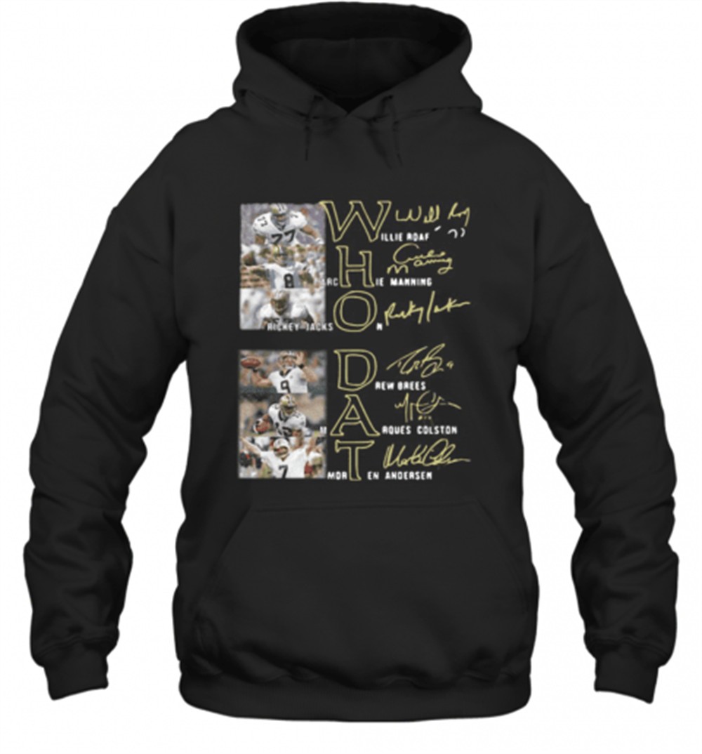 New Orleans Saints Who Dat Football Signature T-Shirt