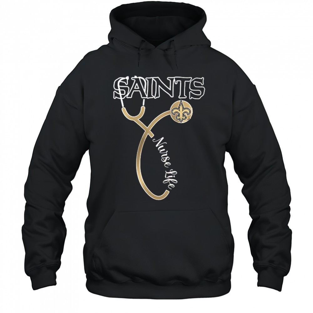 New Orleans Saints x Nurse life its a work of heart shirt